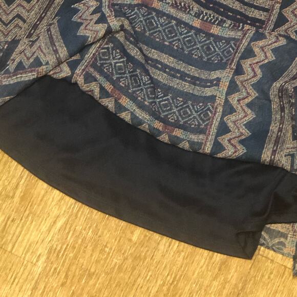 BCBGMaxAzria Aztec Ruffle Spaghetti Strap Slip Dress Size XS - Picture 5 of 14